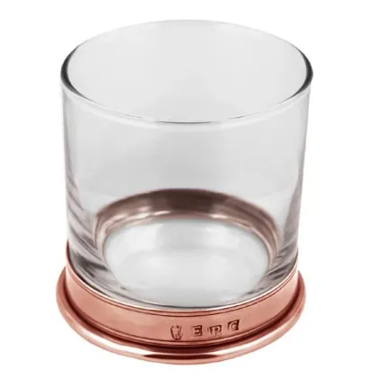 Zdjęcie Osobliwa szklanka do whisky z miedzianym zdobieniem idealna na upominek