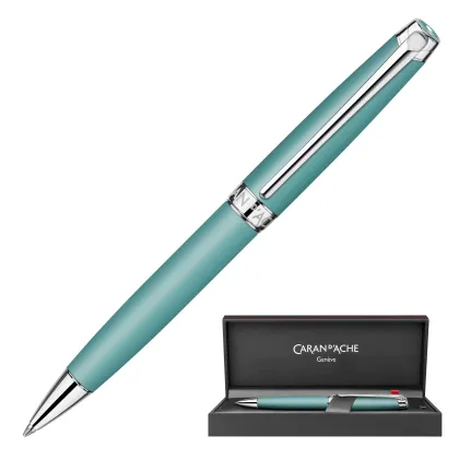 Picture Limited edition Leman ballpoint pen in alpine blue - Caran d'Ache