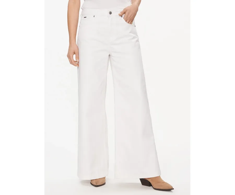 obrazek 1 Pepe Jeans Jeansy PL204684 Biały Bootcut Fit