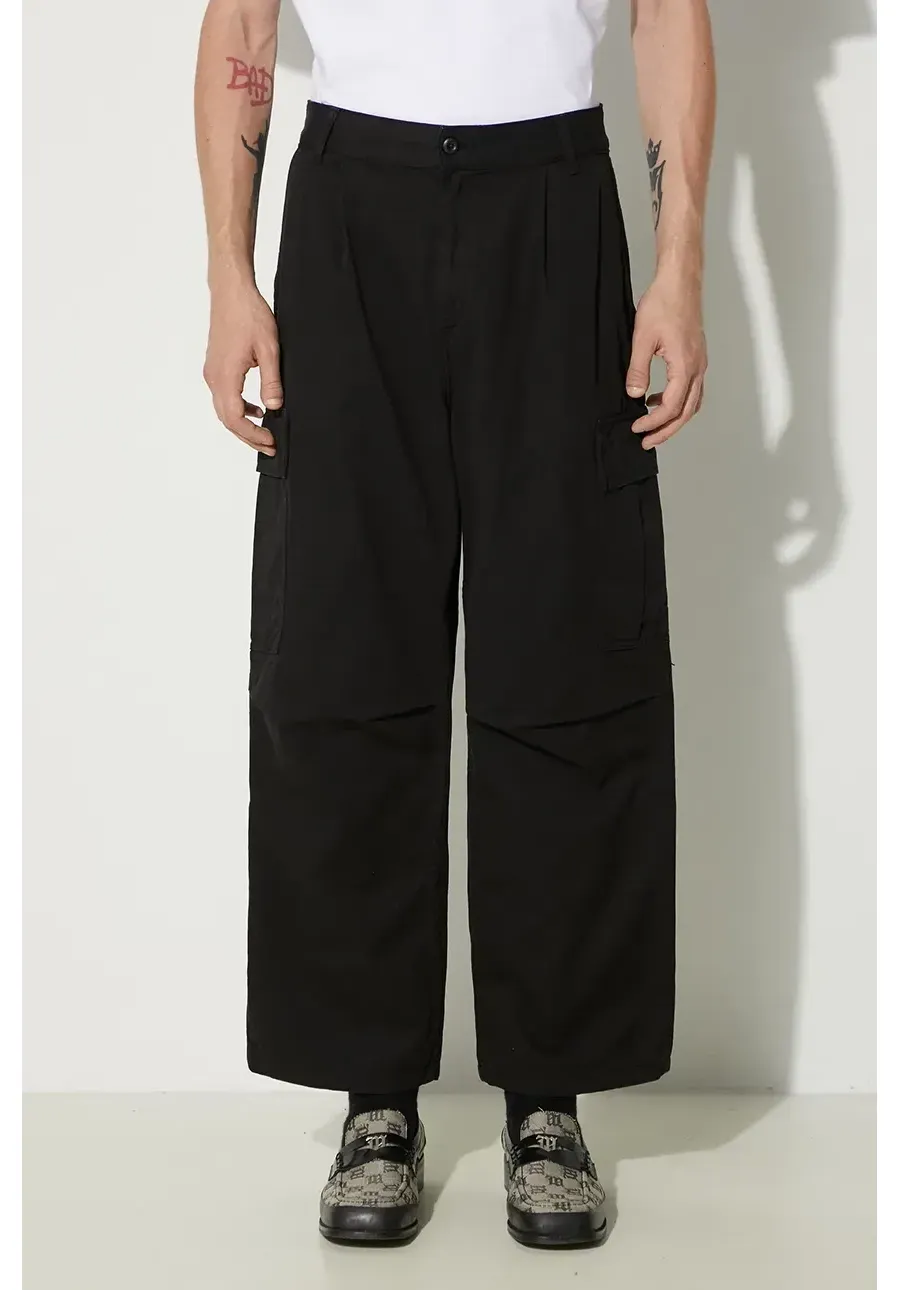 obrazek 1 Carhartt WIP spodnie bawełniane Cole Cargo Pant kolor czarny proste I031218-BLACK