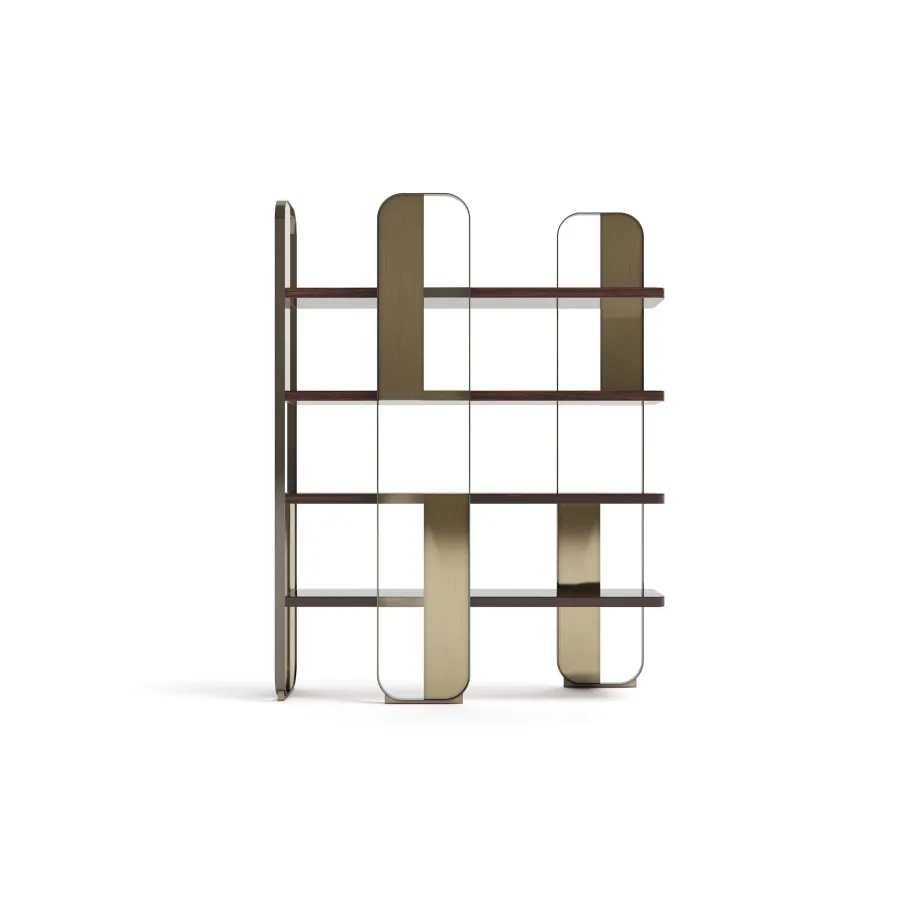 obrazek 1 Prestiżowa włoska biblioteczka do salonu lub gabinetu - styl modernistyczny