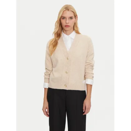 Zdjęcie Tommy Hilfiger Kardigan UW0UW05520 Beżowy Regular Fit