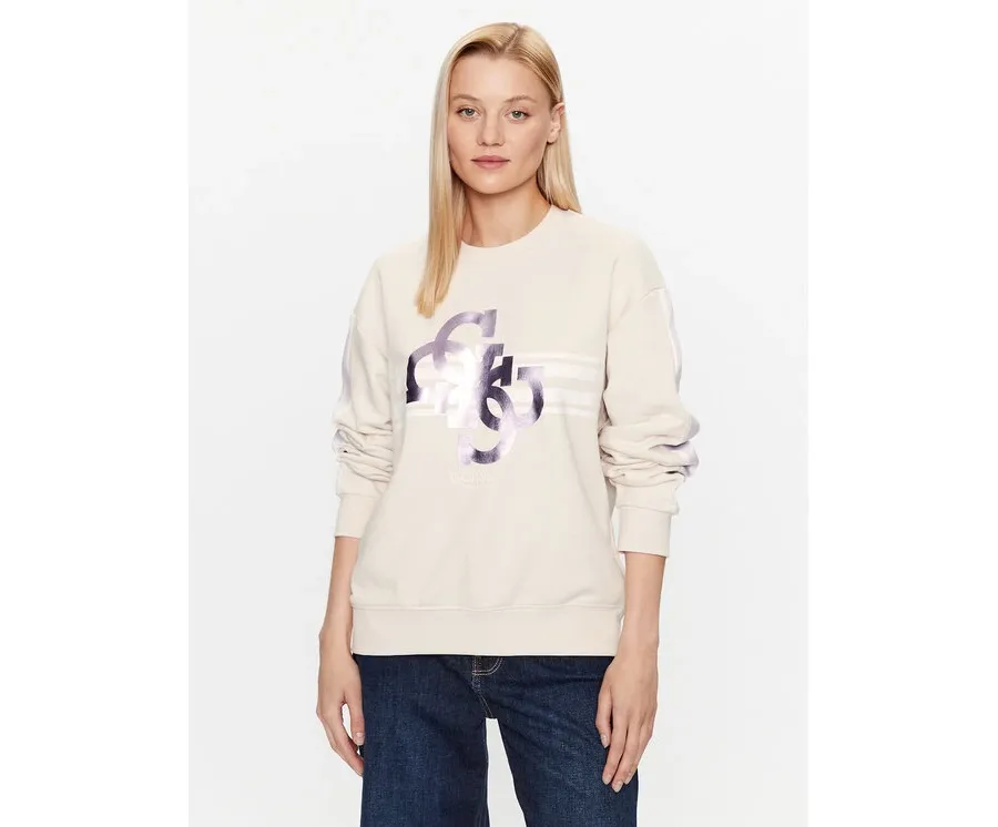 obrazek 1 Guess Bluza V3YQ17 KBV71 Écru Regular Fit