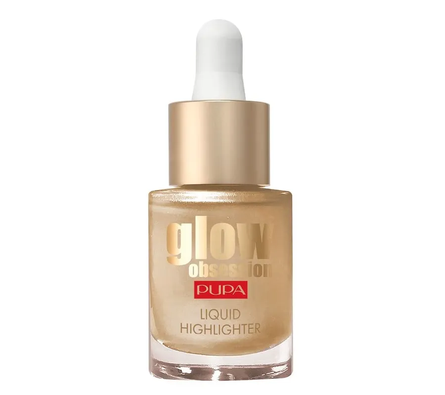obrazek 1 Pupa Glow Obsession Rozświetlacz w płynie Metallic Effect 100 Sunrise Sunrise 13.5 ml