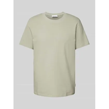 Zdjęcie T-shirt z prążkowanym, okrągłym dekoltem model ‘MAARKOS’