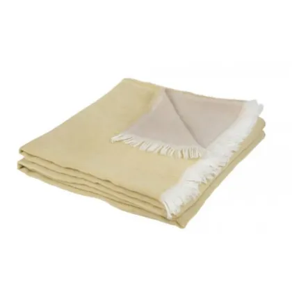 Zdjęcie Fantastyczny dwustronny koc z wełny merynosów