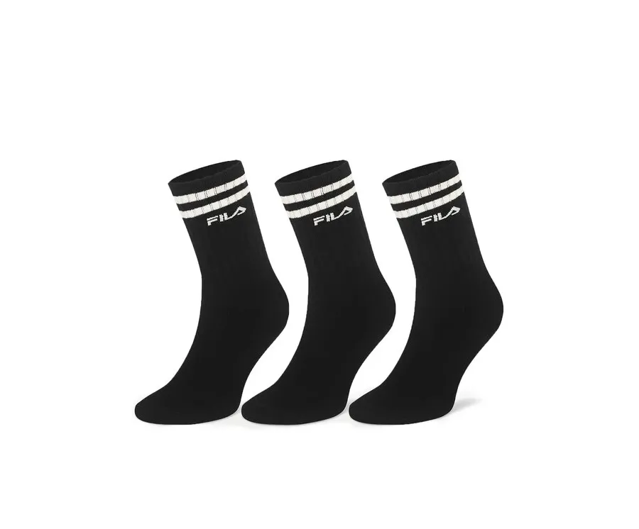 obrazek 1 Fila Skarpety Wysokie Męskie F5603-AW24 (3-pack) Czarny