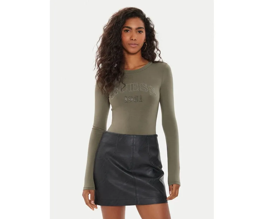 obrazek 1 Guess Body Alexandra W4YP06 K68D2 Zielony Slim Fit