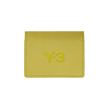 Zdjęcie Y-3 portfel skórzany Card Holder kolor żółty JW0805