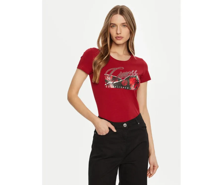 obrazek 1 Guess T-Shirt W5RI03 J1314 Czerwony Regular Fit