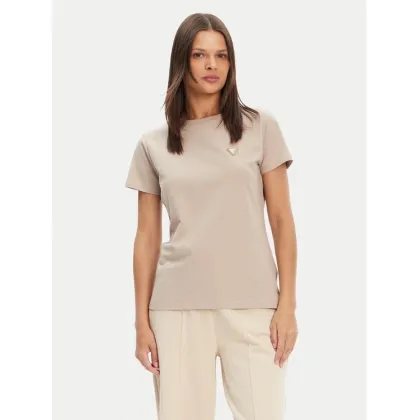 Zdjęcie Guess T-Shirt V4YI09 J1314 Beżowy Regular Fit