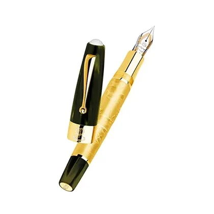 Zdjęcie Luksusowa Płaskorzeźba Złote Pióro Wieczne  St. Andrews Links- Montegrappa