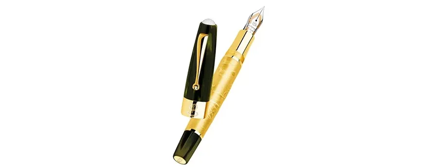 obrazek 1 Luksusowa Płaskorzeźba Złote Pióro Wieczne  St. Andrews Links- Montegrappa