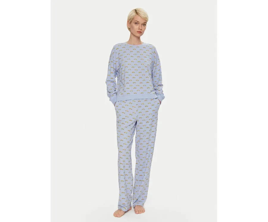 obrazek 1 DKNY Piżama YI80030 Błękitny Relaxed Fit