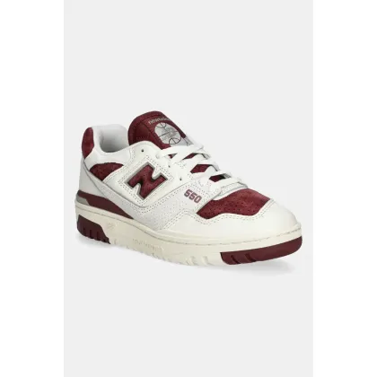 Zdjęcie New Balance sneakersy skórzane 550 kolor beżowy BB550LEZ