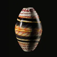 Picture Original vase with a Kenyan pattern