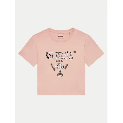 Zdjęcie Guess T-Shirt J4YI46 K8FQ4 Różowy Boxy Fit