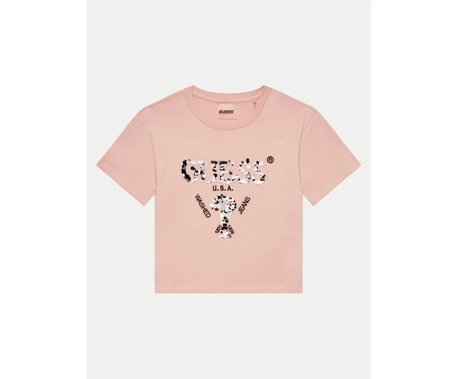 obrazek 1 Guess T-Shirt J4YI46 K8FQ4 Różowy Boxy Fit