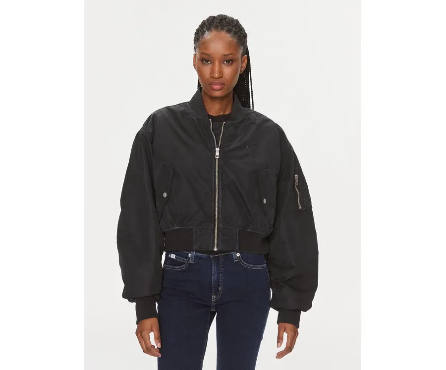 obrazek 1 Calvin Klein Jeans Kurtka bomber J20J221378 Czarny Relaxed Fit