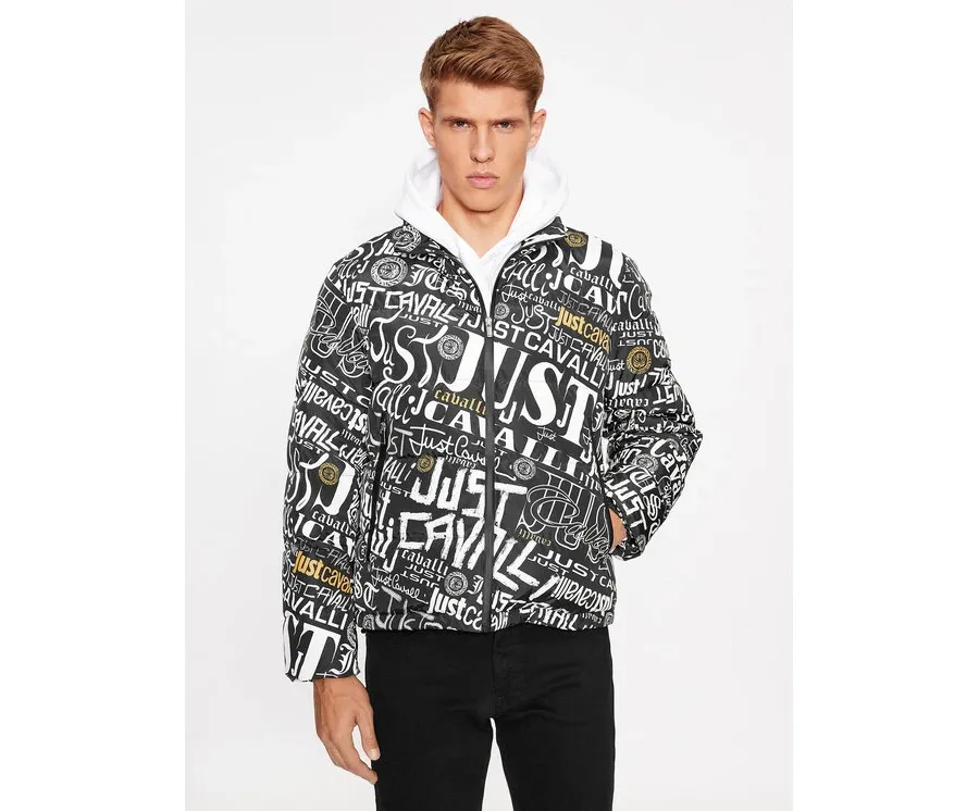 obrazek 1 Just Cavalli Kurtka puchowa 75OAUD18 Czarny Regular Fit