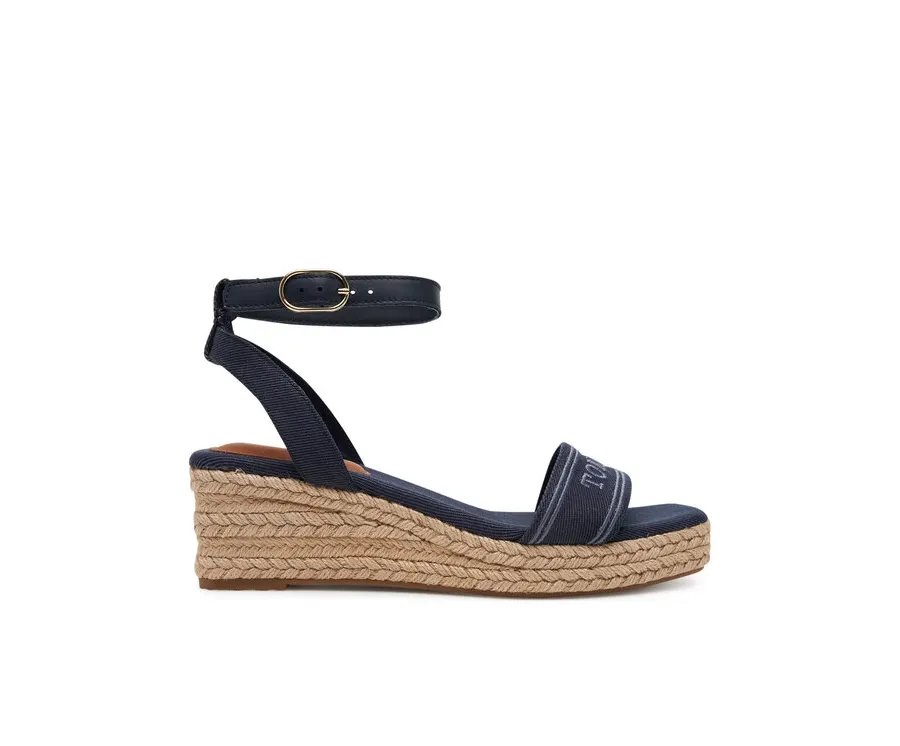 obrazek 1 Tommy Hilfiger Espadryle Tommy Hilfiger Espad Mid Wedge FW0FW08805 Granatowy