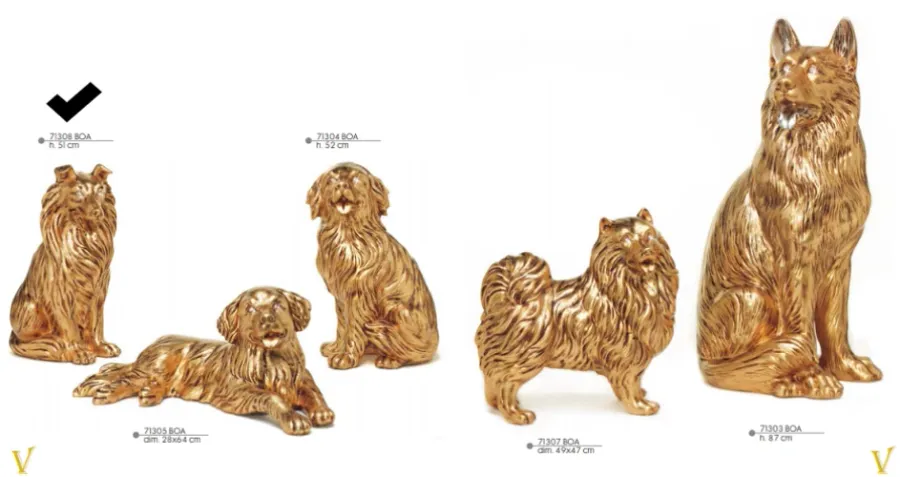 obrazek 1 Lessie - figura z włoskiej ceramiki - Valle d'Oro Patchi