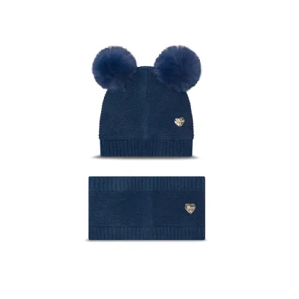 Zdjęcie Guess Komplet czapka i komin A4BZ01 Z2QP0 Niebieski