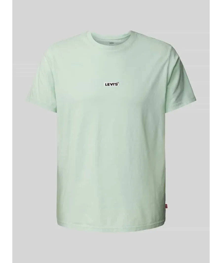 obrazek 1 T-shirt o kroju relaxed fit z wyhaftowanym logo