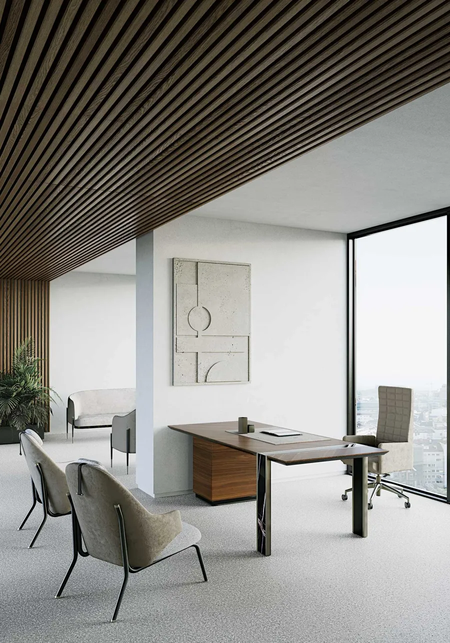 obrazek 4 Ekskluzywne włoskie modernistyczne biurko - do biura lub gabinetu