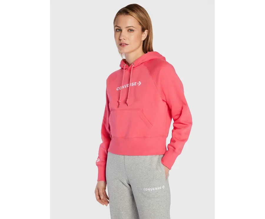 obrazek 1 Converse Bluza Strip Wordmark 10023717-A03 Różowy Regular Fit
