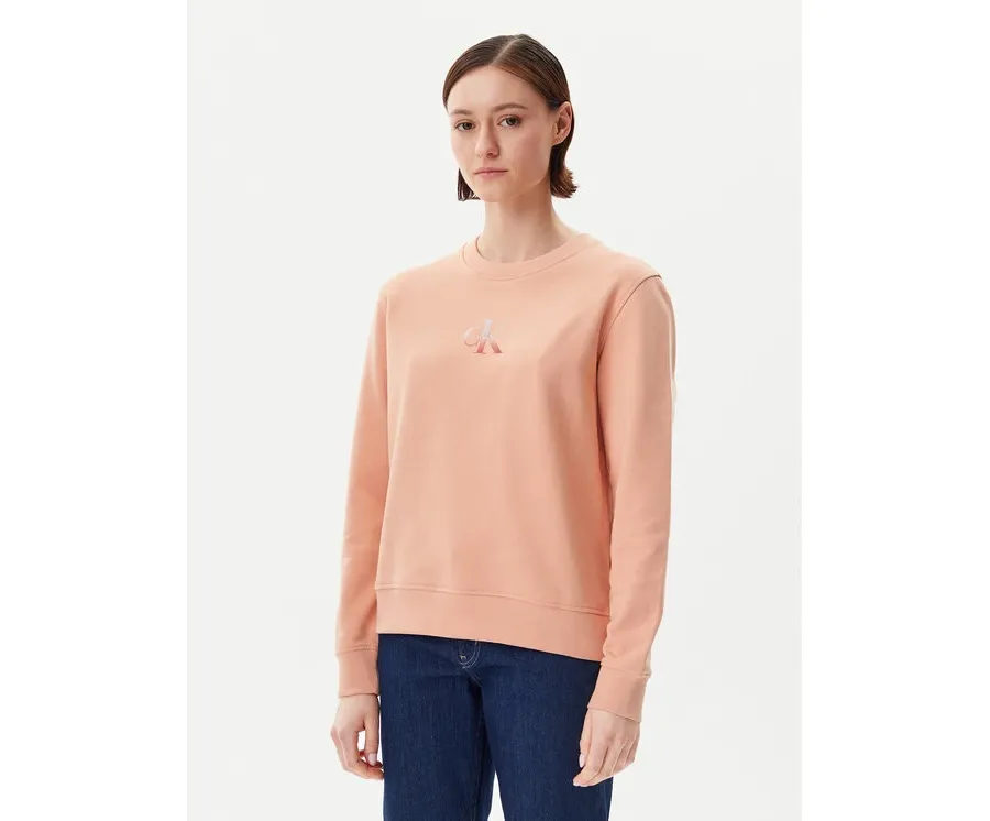 obrazek 1 Calvin Klein Jeans Bluza Gradient Monologo J20J225360 Koralowy Regular Fit