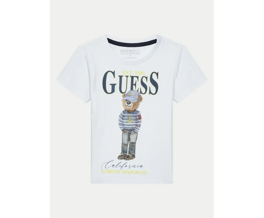 obrazek 1 Guess T-Shirt N5RI20 K8HM4 Biały Regular Fit