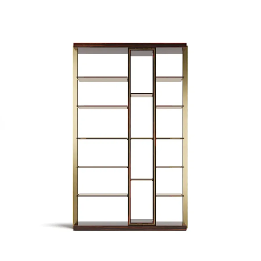 obrazek 2 Luksusowa włoska biblioteczka do salonu lub gabinetu - styl modernistyczny