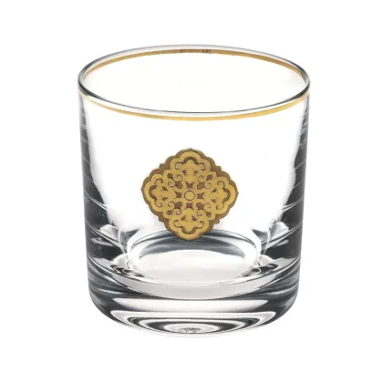 Zdjęcie Luksusowa kryształowa szklanka do whisky old fashion Golden ze złotym elementem - Vista Alegre