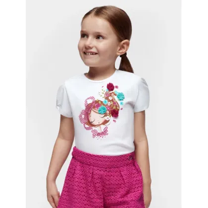 Zdjęcie Mayoral T-Shirt 3080 Biały Regular Fit