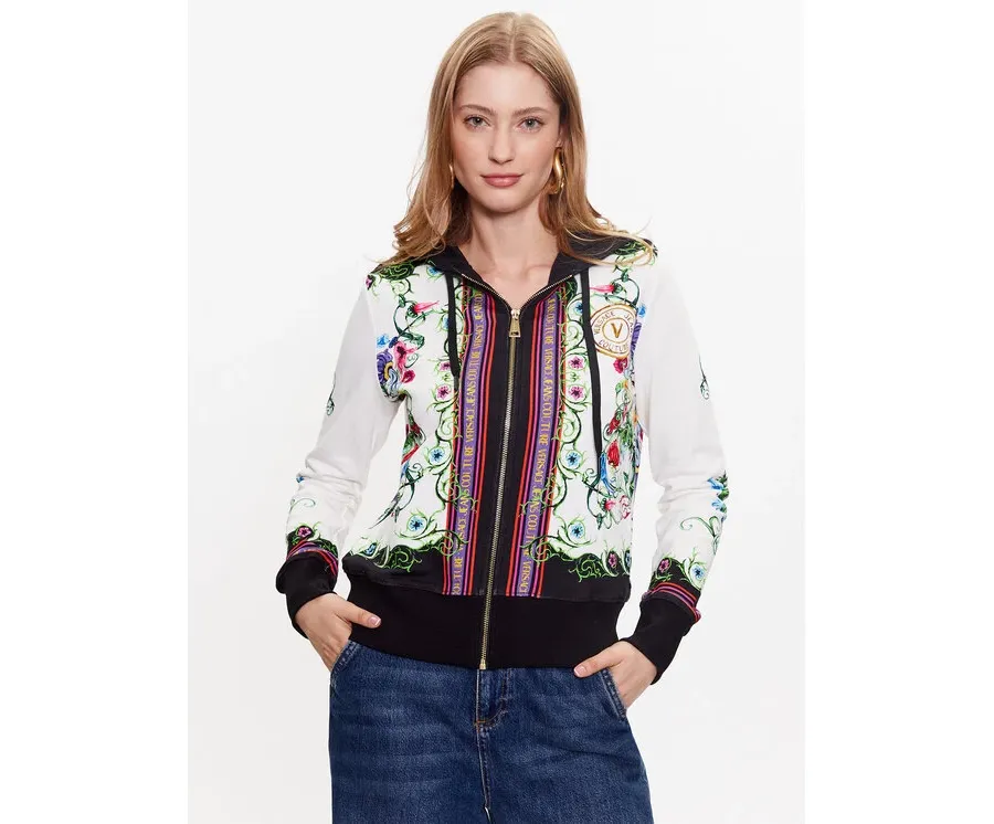 obrazek 1 Versace Jeans Couture Bluza 74HAI3A6 Biały Regular Fit