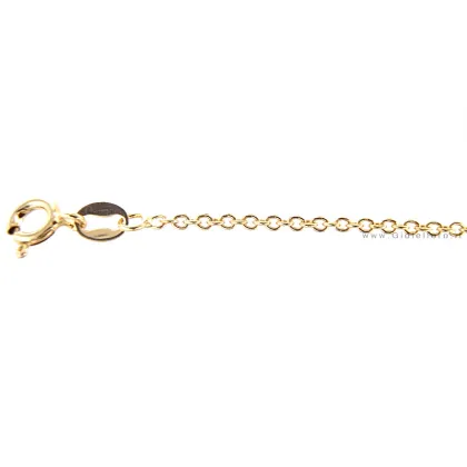 Zdjęcie Elegancki łańcuszek unisex z 9-karatowego żółtego złota (50 cm)