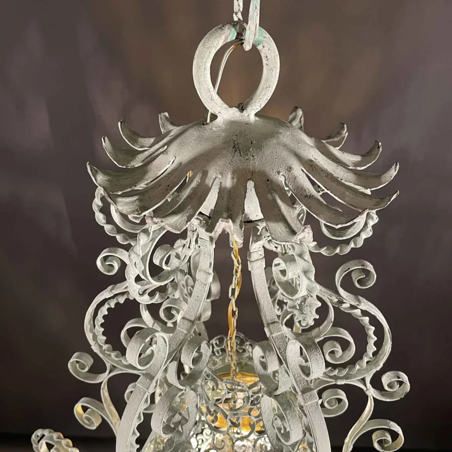 obrazek 8 Prestiżowa lampa z kutego żelaza XX wiek