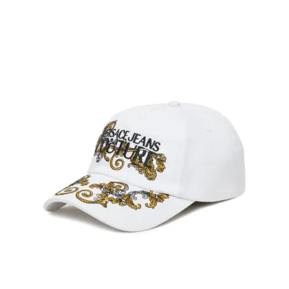 Zdjęcie Versace Jeans Couture Czapka z daszkiem 78VAZK17 Biały