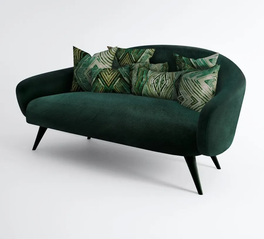 obrazek 4 Zielona elegancka sofa do apartamentu – Muranti