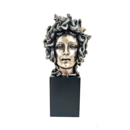 Picture A unique decorative statuette of Medusa's head