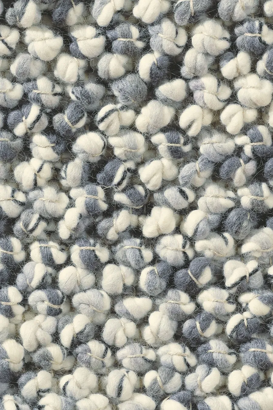 Biało Szary Dywan Pleciony - MARBLE 29504