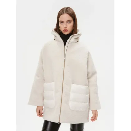 Zdjęcie Geox Kożuch Calithe W3620G TC176F 1732 Écru Relaxed Fit