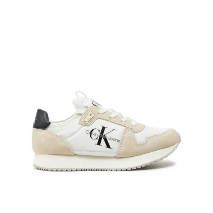 Zdjęcie Calvin Klein Jeans Sneakersy Runner Sock Laceup Ny-Lth Wn YW0YW00840 Biały