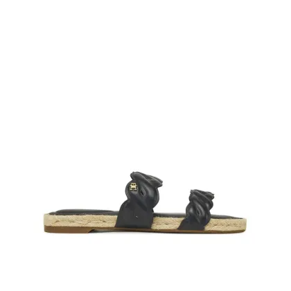 Zdjęcie Tommy Hilfiger Espadryle Leather Rope Espadrille Mule FW0FW08503 Czarny