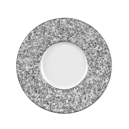 Zdjęcie Luksusowy porcelanowy mały spodek 12 cm z wyjątkowym zdobieniem - Seltmann Weiden