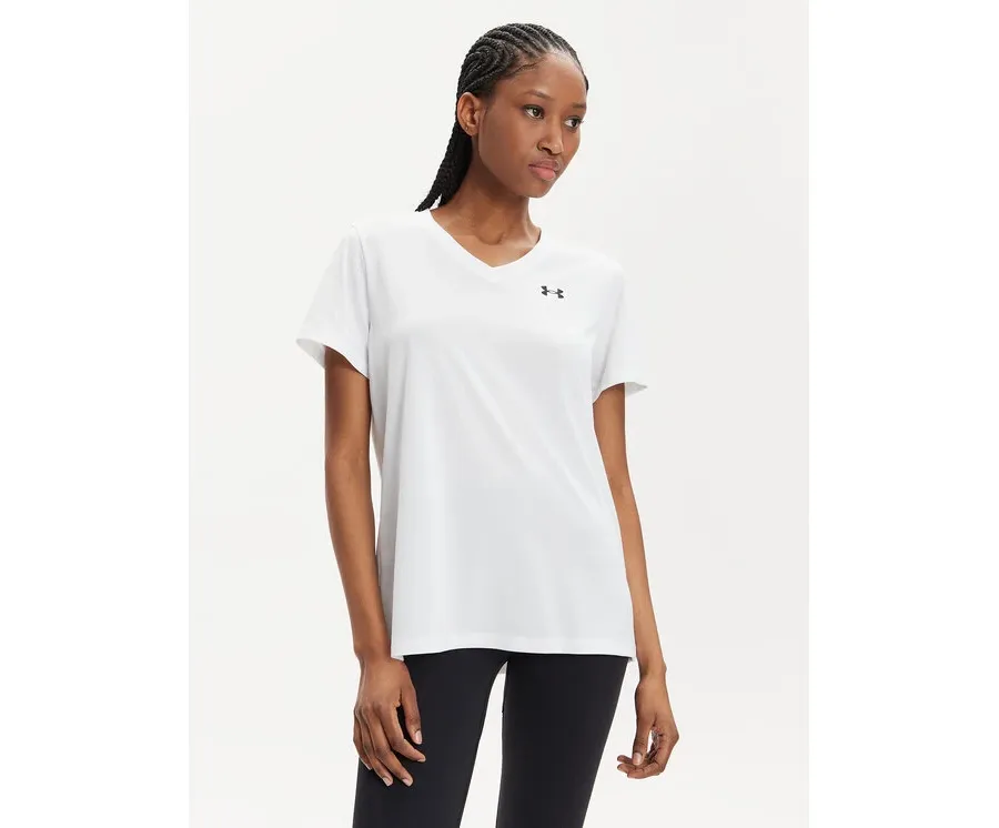 obrazek 1 Under Armour Koszulka techniczna Tech Ssv- Solid 1384229-100 Biały Loose Fit