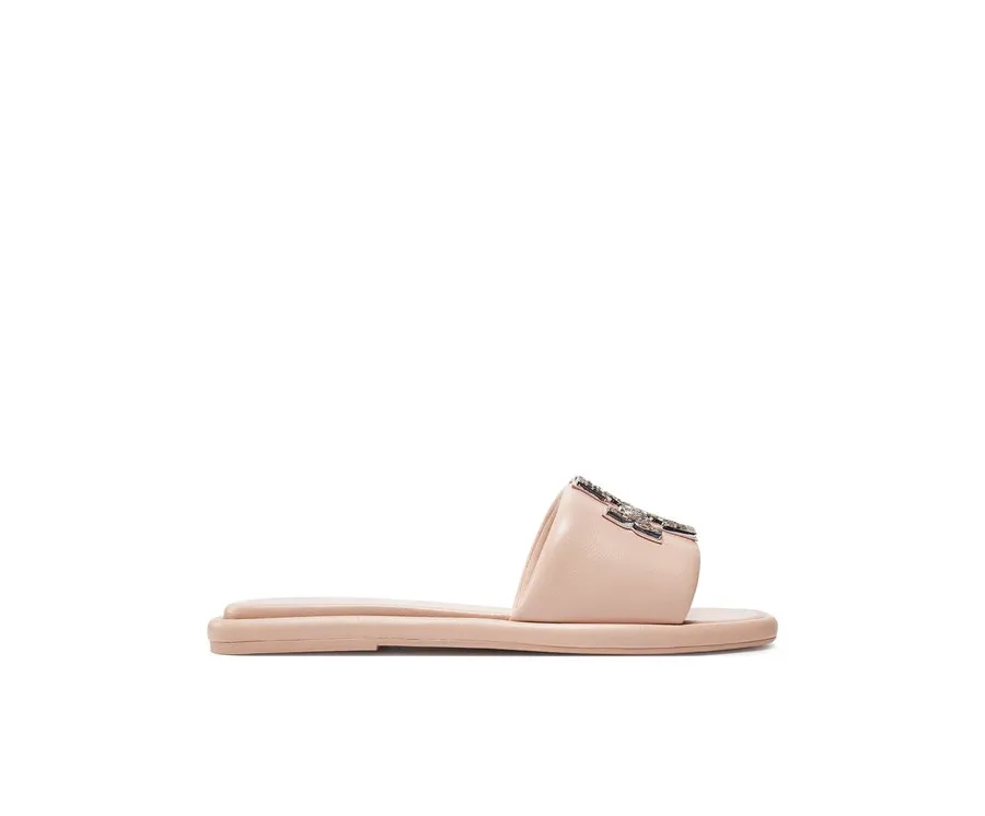 obrazek 1 Tory Burch Klapki Double T Deco Sport Slide 158768 Różowy