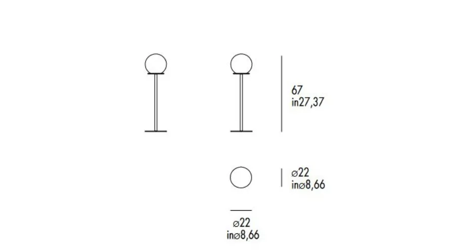 obrazek 4 Minimalistyczna lampa Moon na biurko do gabinetu
