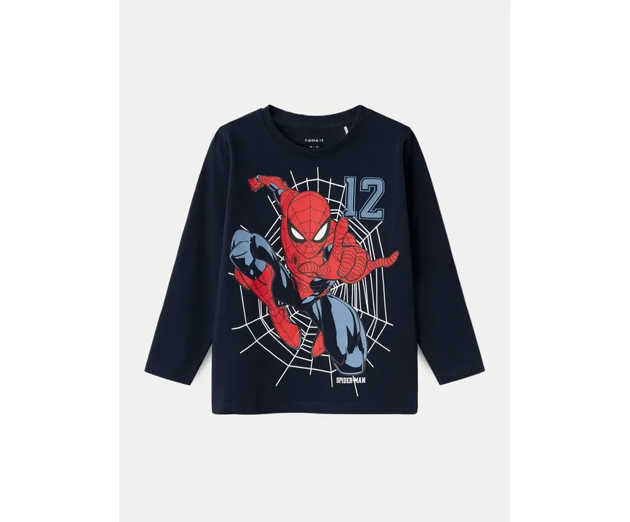 obrazek 1 NAME IT Bluzka SPIDERMAN 13231947 Granatowy Regular Fit